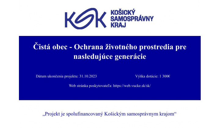 Čistá obec - Ochrana životného prostredia pre nasledujúce generácie