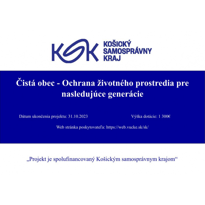 Čistá obec - Ochrana životného prostredia pre nasledujúce generácie