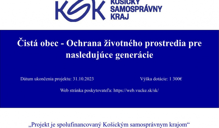 Fotka - Čistá obec - Ochrana životného prostredia pre nasledujúce generácie